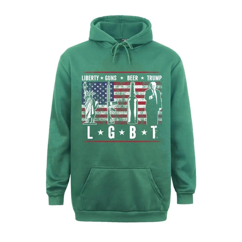 Liberty Guns Beer Trump Hoodie