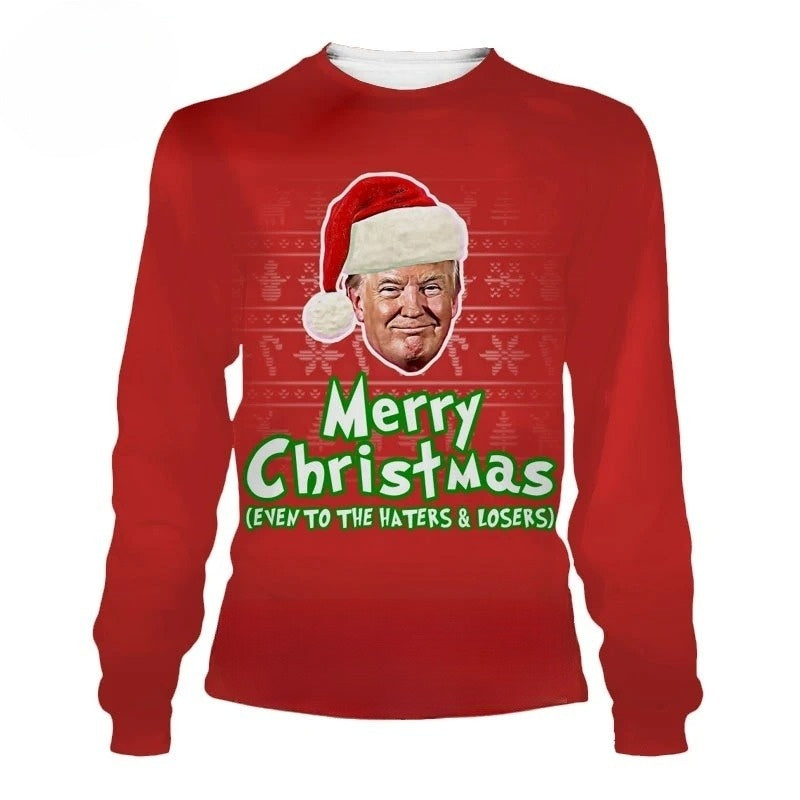 Merry Christmas Even To The Haters and Losers Sweatshirt