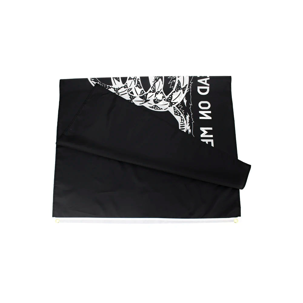 Black Don't Tread On Me Flag
