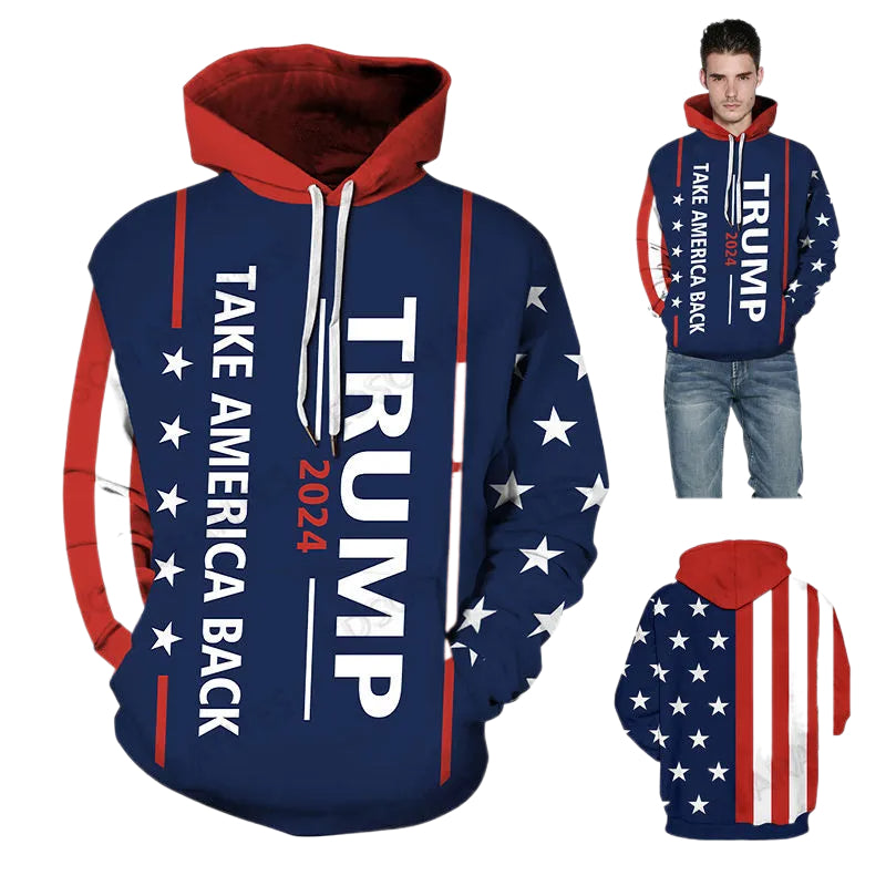 Patriotic Trump Take America Back 2024 Hoodie
