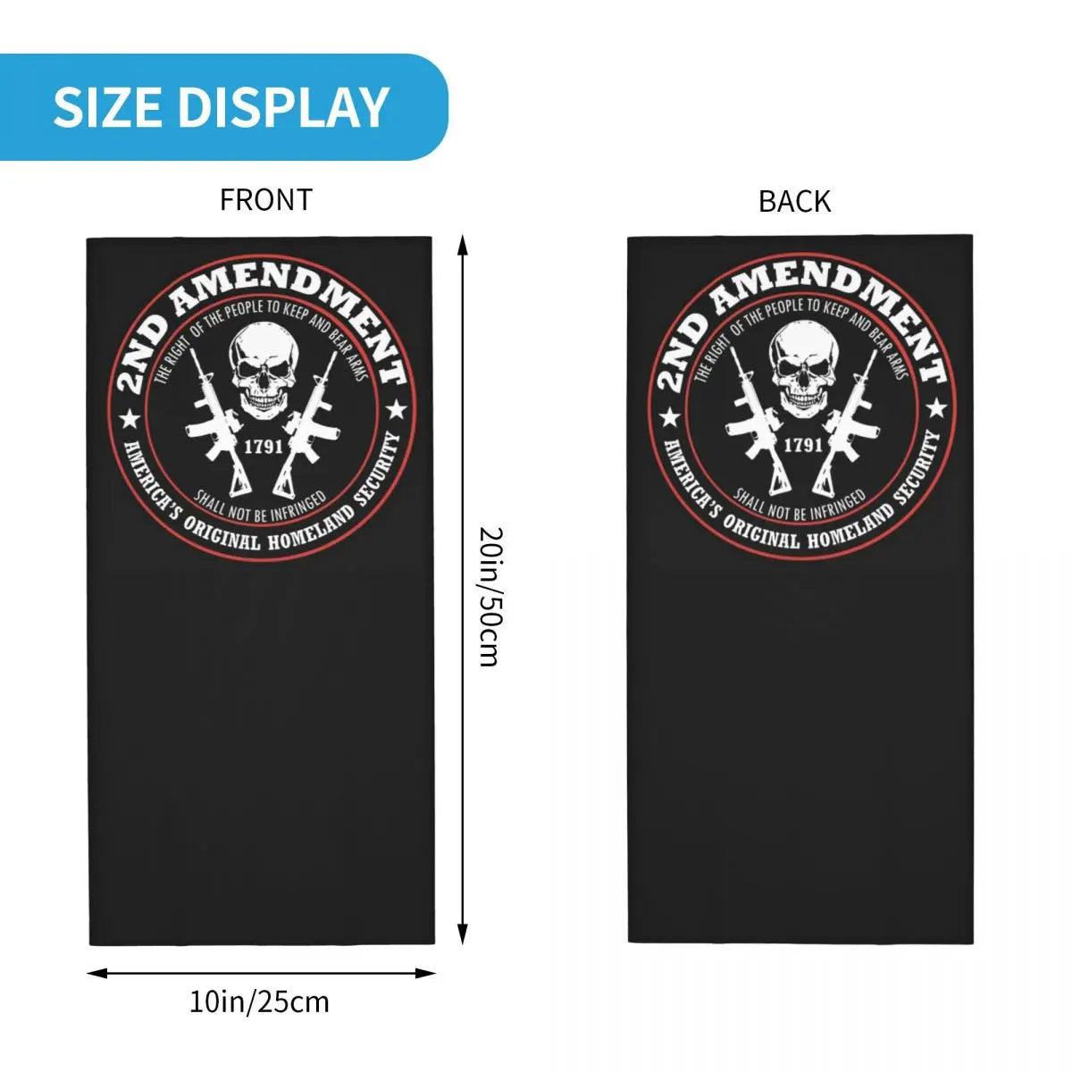 1791 2nd Amendment Skull Mask
